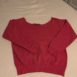 Pink off the shoulder sweatshirt size S